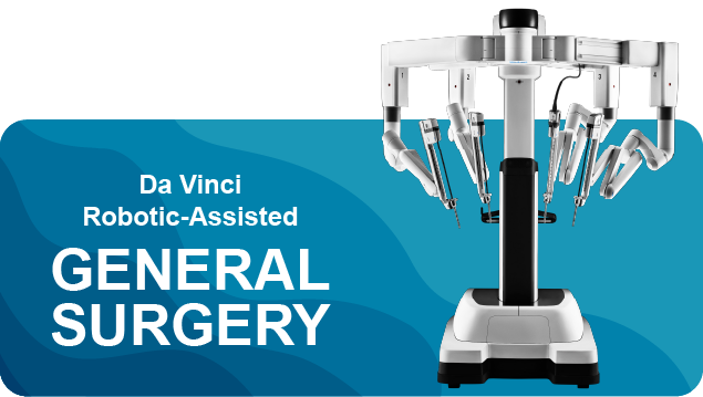 Robotic assisted general surgery robot button